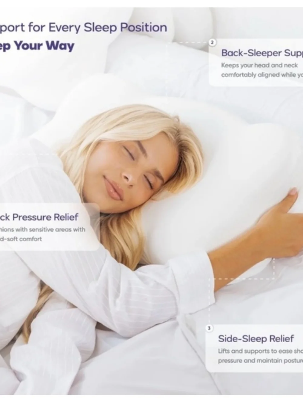NEW Mellow Cloud ☁️ Align Pillow Regular Size with Pillowcase - Picture 5 of 9